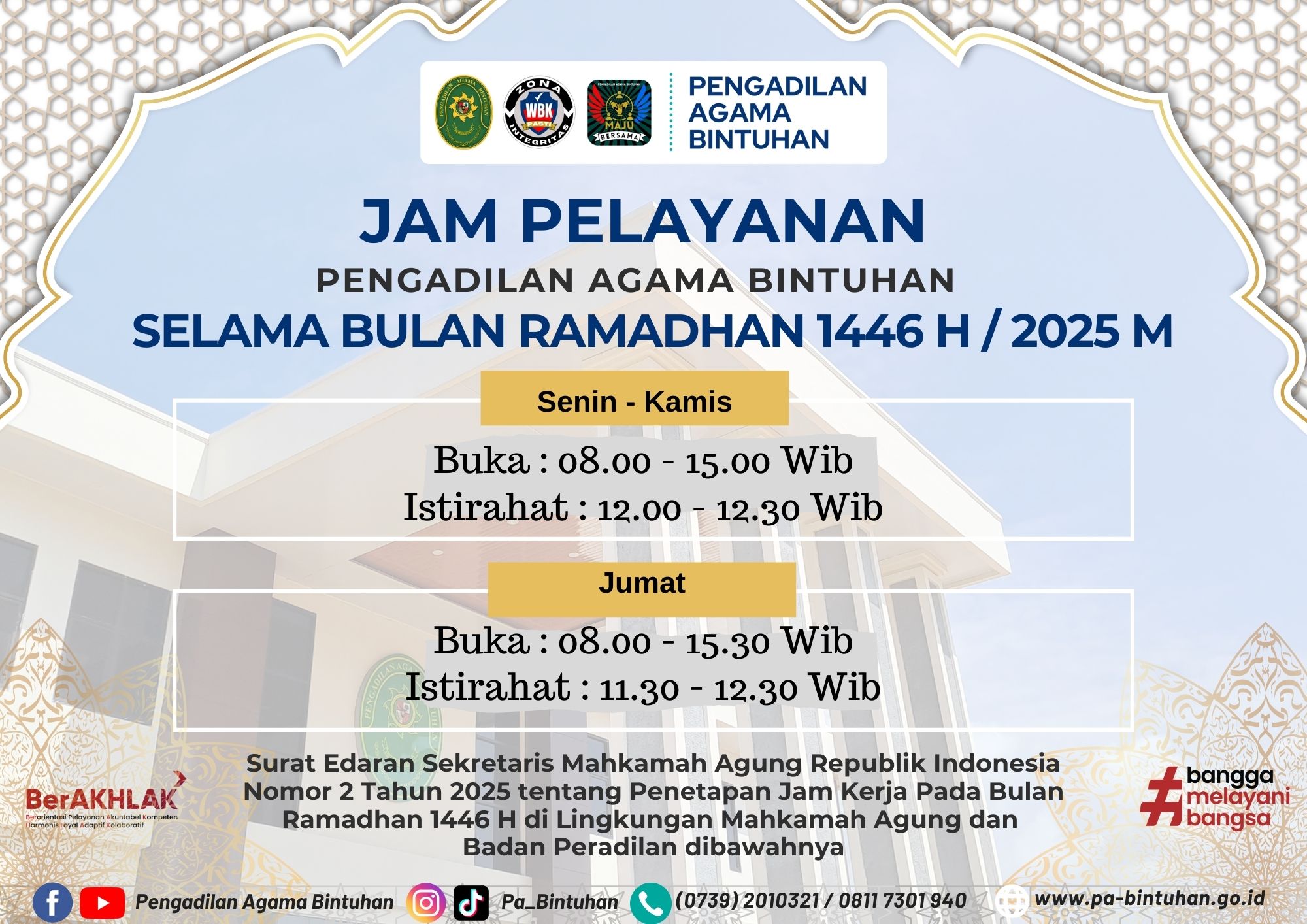 JAM PELAYANAN BULAN RAMADHAN 2025 1