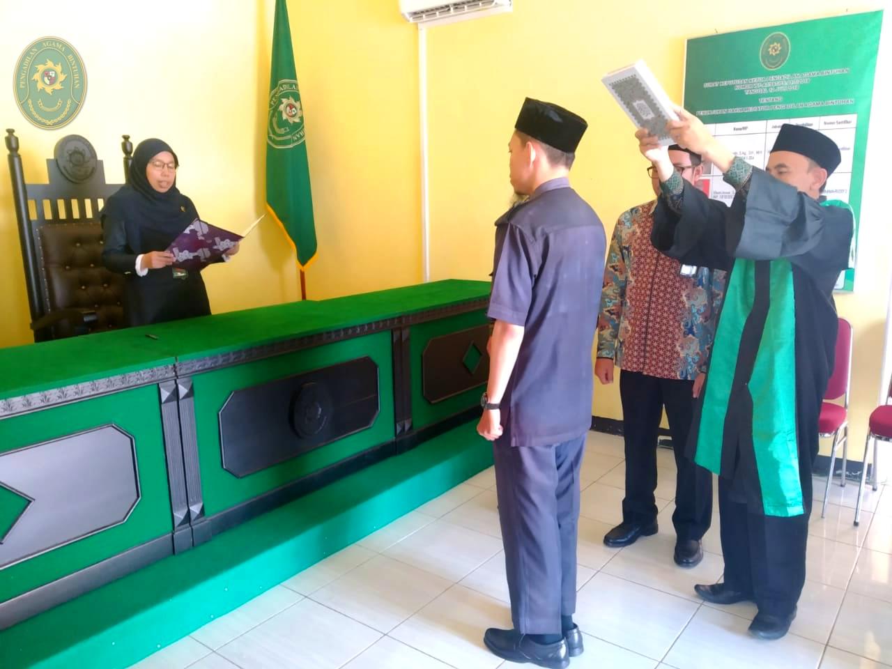 27. Pelantikan Kasubbag Perencanaan TI dan Pelaporan di PA Bintuhan 1