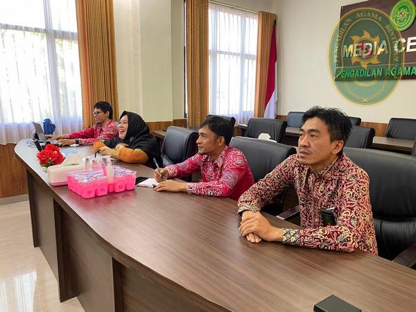 13 PENGADILAN AGAMA BINTUHAN IKUTI RAPAT KOORDINASI TINDAKLANJUT INPRES NO 1 TAHUN 2025