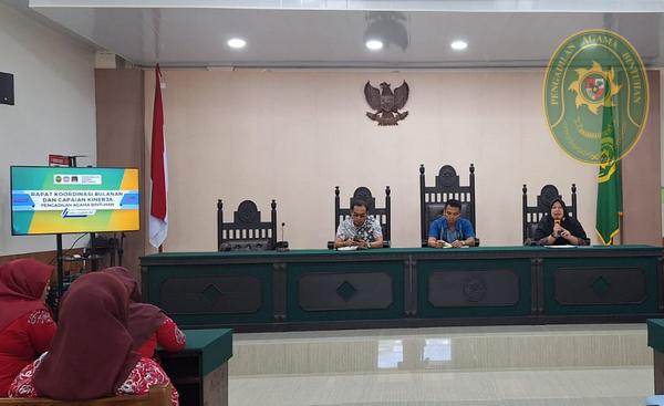 8 PENGADILAN AGAMA BINTUHAN LAKSANAKAN RAPAT UMUM DAN CAPAIAN KINERJA BULAN JANUARI 20253