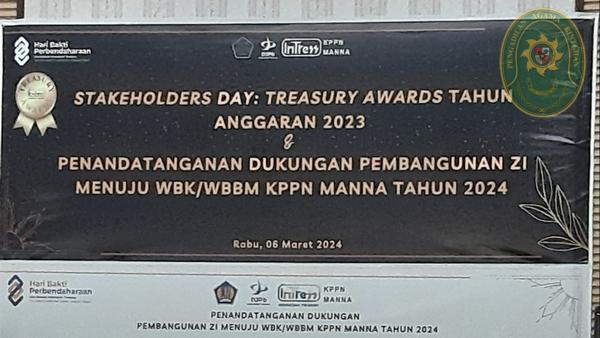 18. SEKRETARIS PA BINTUHAN HADIRI PENGANUGERAHAN TREASURY AWARDS KPPN MANNA TAHUN ANGGARAN 2023 3