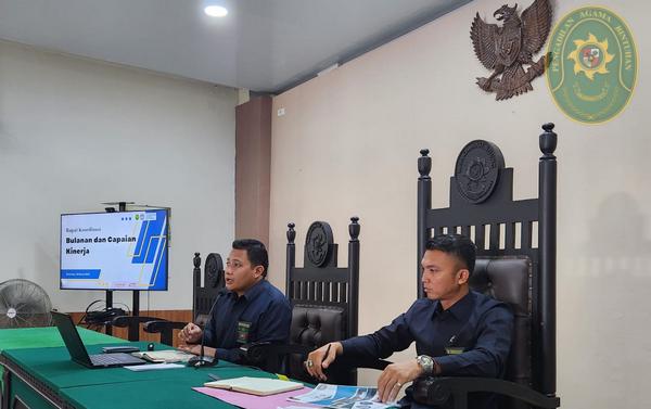 24 RAPAT UMUM DAN MONEV BULAN MARET PELAYANAN PRIMA DAN TEGAKKAN INTEGRITAS