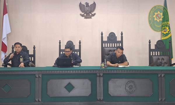78 PENGADILAN AGAMA BINTUHAN SELENGGARAKAN RAPAT KOORDINASI BULAN JULI DAN CAPAIAN KINERJA