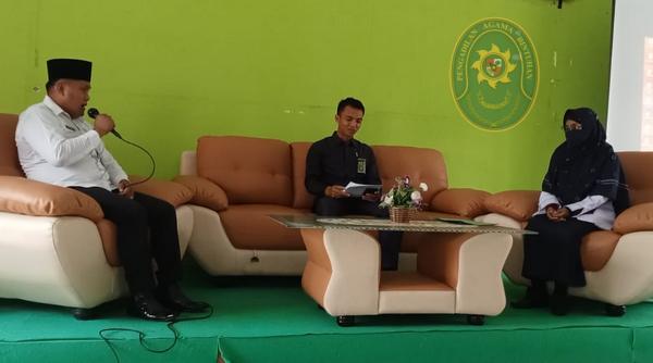 43 MATANGKAN PERSIAPAN ISBAT NIKAH TERPADU KETUA PENGADILAN AGAMA BINTUHAN RAKOR BERSAMA SELURUH KEPALA KUA