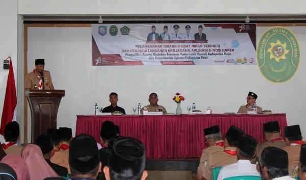 54 PA BINTUHAN GELAR SIDANG ISBAT NIKAH TERPADU SEKALIGUS PENANDATANGANAN MOU E MOSI CAPER1