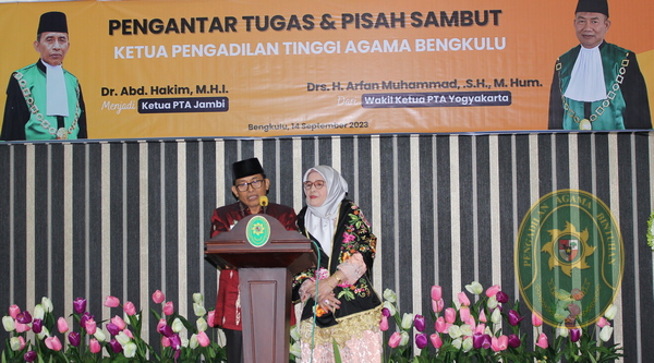 62 KETUA PA BINTUHAN HADIRI PISAH SAMBUT KETUA PTA BENGKULU