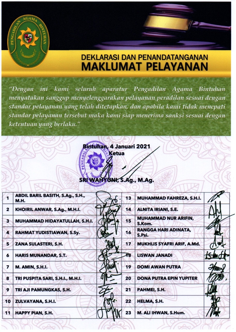 Maklumat Pelayanan